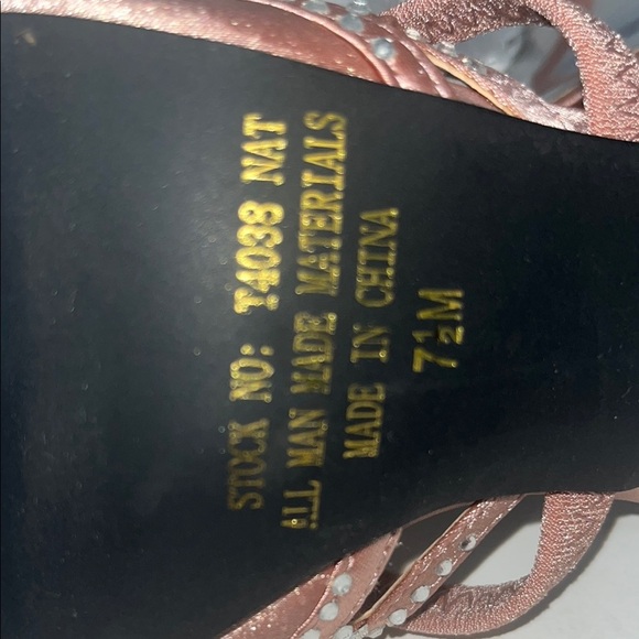 Bronze Beaded Mules by EY Boutique SZ  7 1/2 - Picture 6 of 6